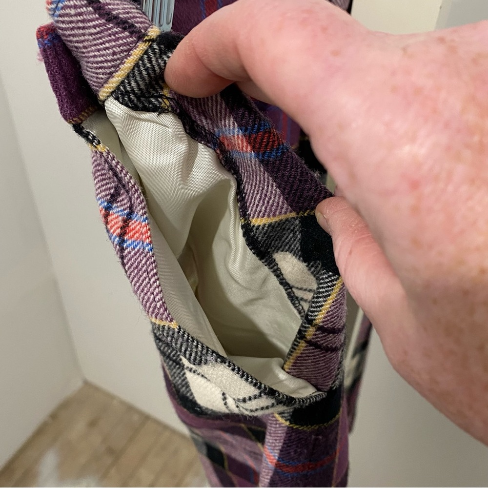 VTG Pendleton Authentic Dress Culloden Tartan Plaid Wool Skirt Purple Sz 12 - Picture 5 of 13